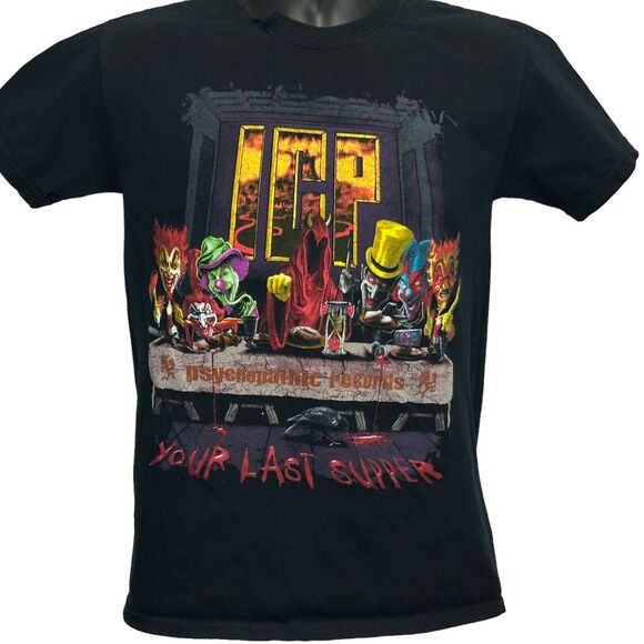 Insane Clown Posse T Shirt Mens Small ICP Your Last Supper Juggalo 2010 Black - Picture 2 of 9
